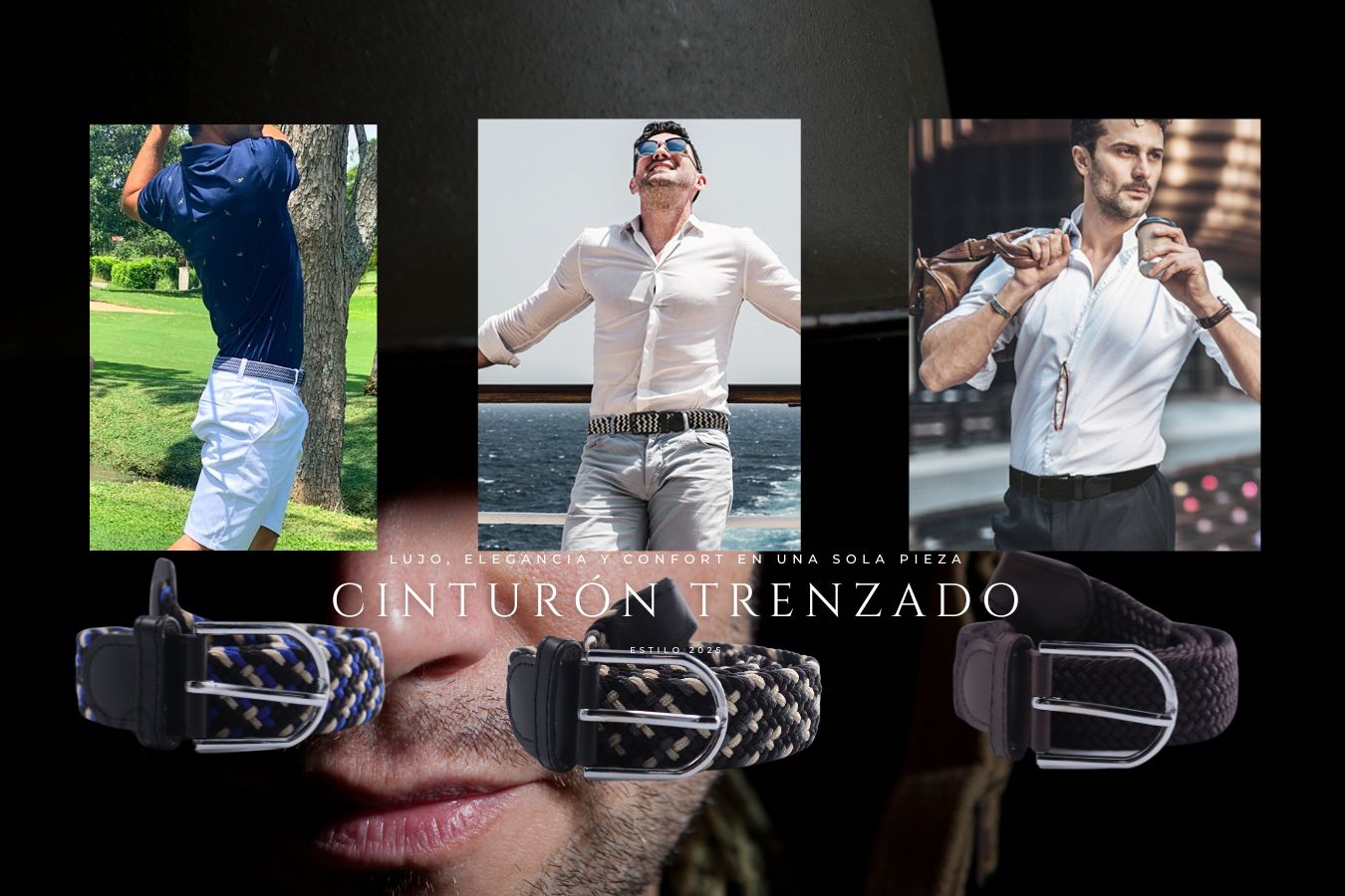 Correa Trenzada Luxury - Combo 3 Und